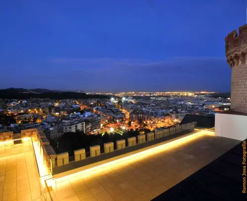 terraza mirador de noche